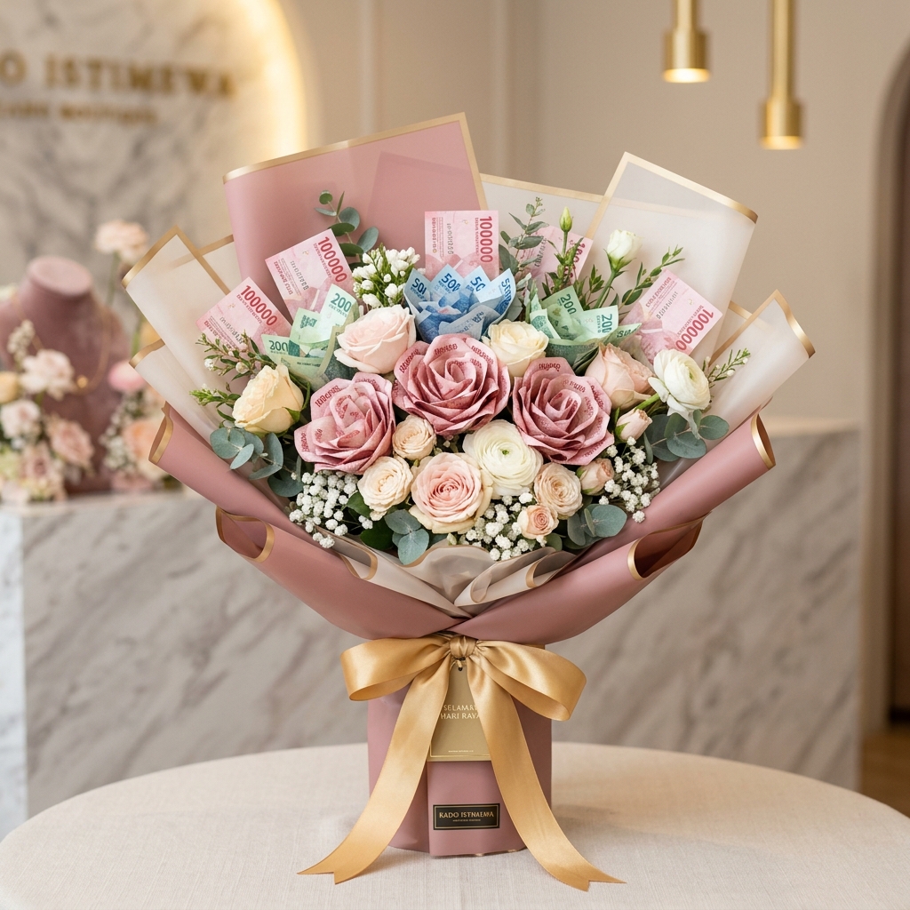 Money Bouquet Classic Rose