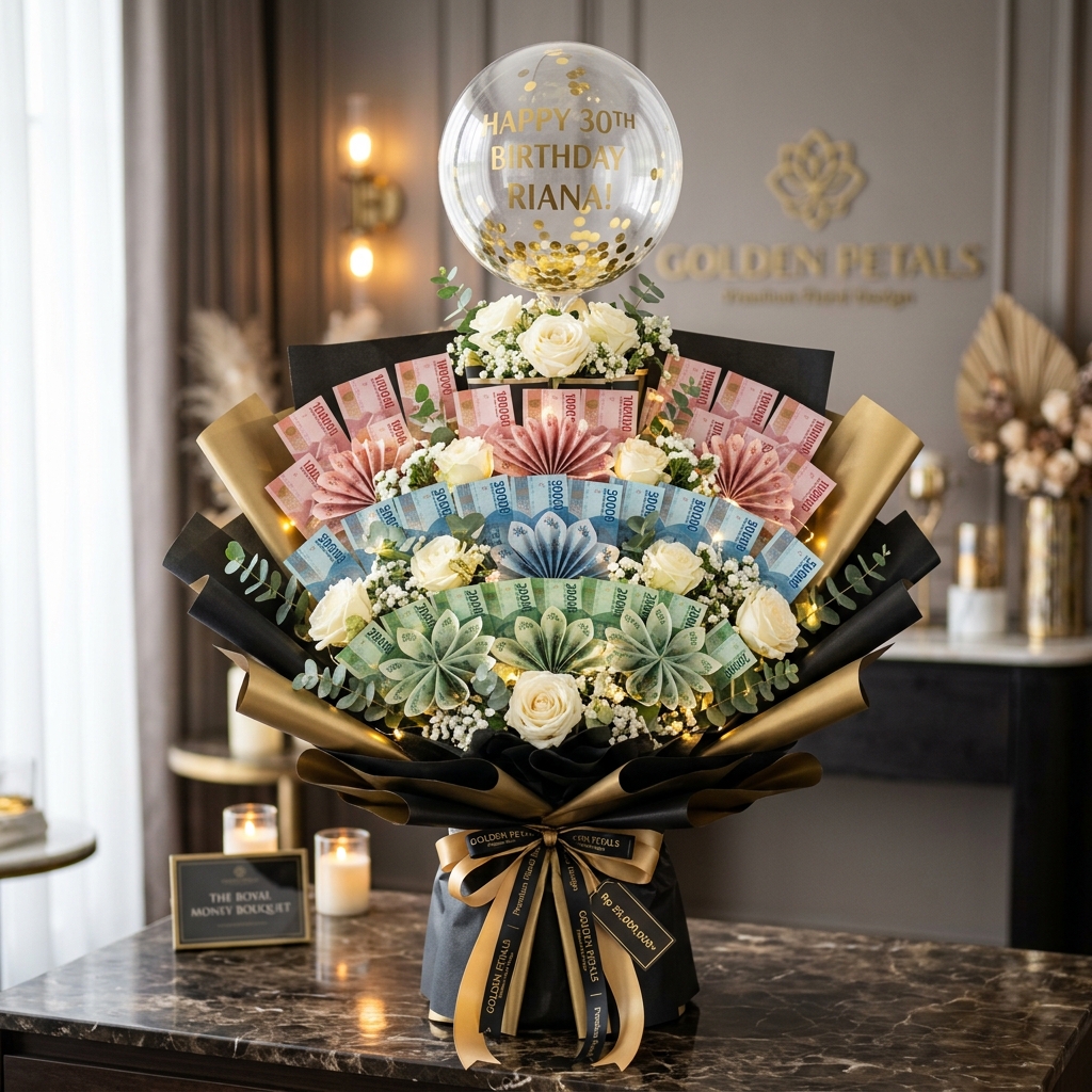 Money Bouquet Luxury Bloom Tower